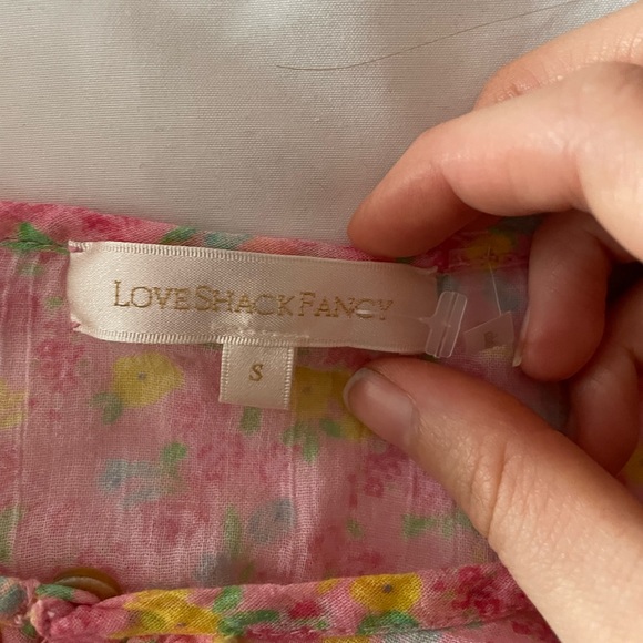 Love shack fancy cotton floral top - Picture 3 of 4